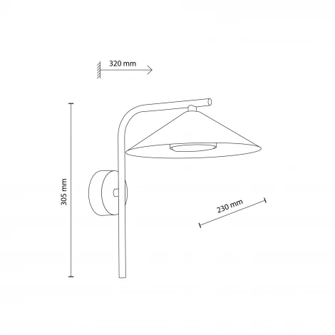 Бра TK Lighting Lume Burgund 18693