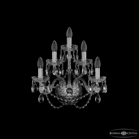 Бра Bohemia 1402 1402B/2+2+1/160 Ni (220V, подвески, подсвечник, свеча)