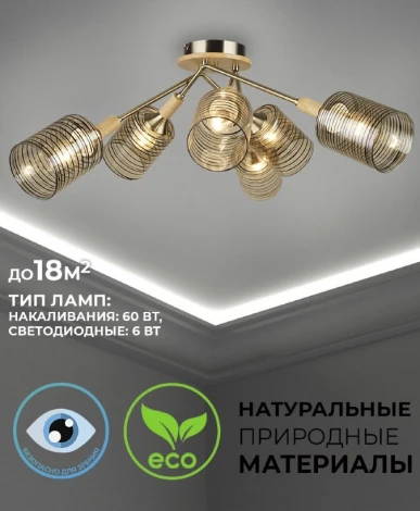 Потолочная люстра Wedo Light Flan 66710.01.05.06