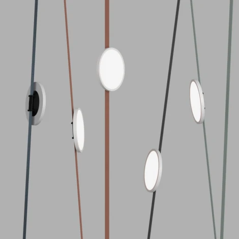 Трековый светильник 48V Denkirs Belty Flow DK5566-WH+BK (LED, круглые)