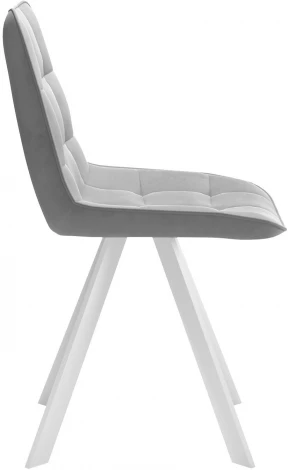 Стул DikLine 229 поворотный, B22 GREY, ножки белые