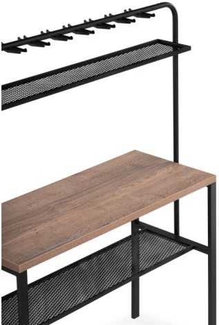 Барный стол Woodville Нари 120х50х171 галифакс олово / черный матовый 554136