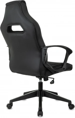 Кресло игровое Zombie 500 черный ткань/эко.кожа крестов. пластик