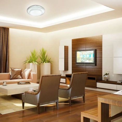 Настенно-потолочный светильник Sonex Floors 2041/DL (регулировка яркости, LED, 220V, пульт управления, звездное небо, IP43)