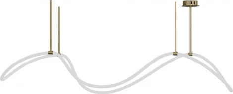 Потолочная люстра на штанге с гибким неоном Lightera Nyasa LE117L-120GB Wi-Fi (LED, 220V, управление смартфоном, голосовое управление, умный дом - Алиса, Tuya Smart, Маруся, Smart Life, Экосистема Сбер)