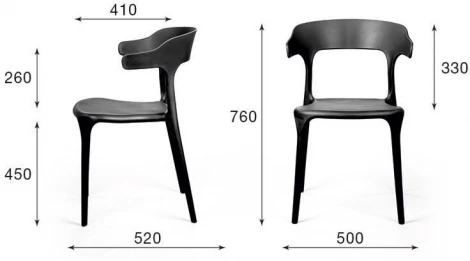 Стул Top Concept Leo, первичный пластик белый