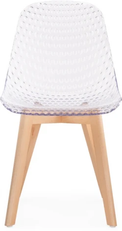Пластиковый стул Woodville Vart clear / wood
