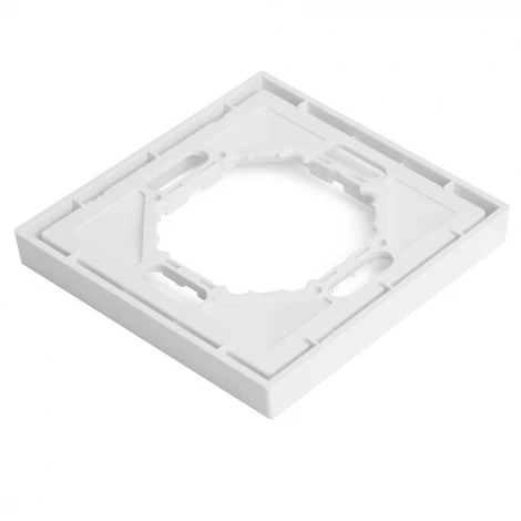 Рамка на 1 пост (белый фарфор, soft touch) Stekker Эмили 49884