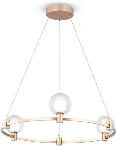 Подвесная люстра Freya Urban FR4005PL-03G1 (LED, 24V, на тросе, шарики, кольцо)