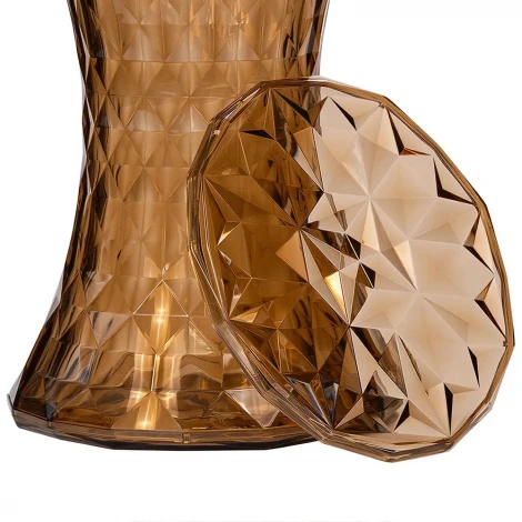 Стул-пуф Stone прозрачный янтарный Bradex Home FR 1081