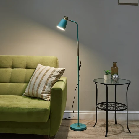 Торшер под лампу Е27, 40W, с регулировкой наклона, зеленый Uniel UML-T700 E27 GREEN