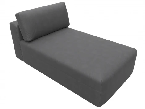 Модуль канапе Лига-060 НПБ (ЛДСП,Брус,Фанера,Замша/Серый) Лига Диванов 129562