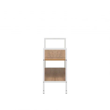 Стеллаж Leset Стилвуд 22 широкий, 2 полки 4687207095754 Металл, Белый