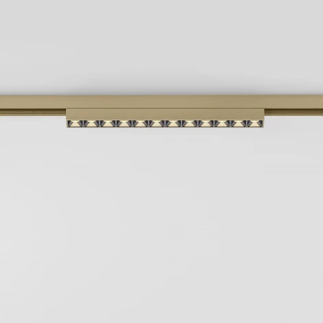 Трековый светильник Downlight магнитный Elektrostandard Line Magnetic Brass Line 85528/01 10W 48V 3000K (латунь) (LED)