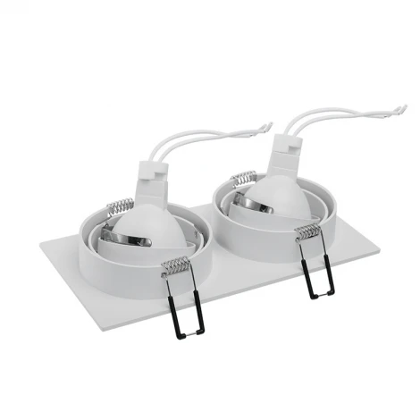 Встраиваемый светильник под лампу GU5.3 белый Wolta Alto WDL-GU5.3/01W-02