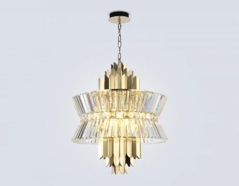 Подвесная люстра с хрусталем Ambrella High Light LH41017 (220V, на цепи)