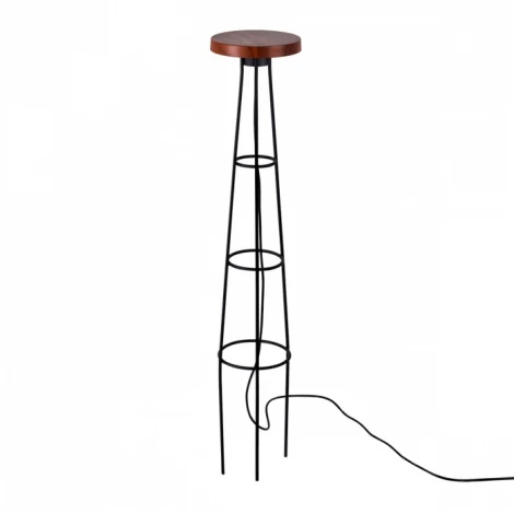 Уличный встраиваемый в грунт светильник со столиком Odeon Light Liana 7108/15GL окраш. под дерево/металл LED 12W 220V (IP65)