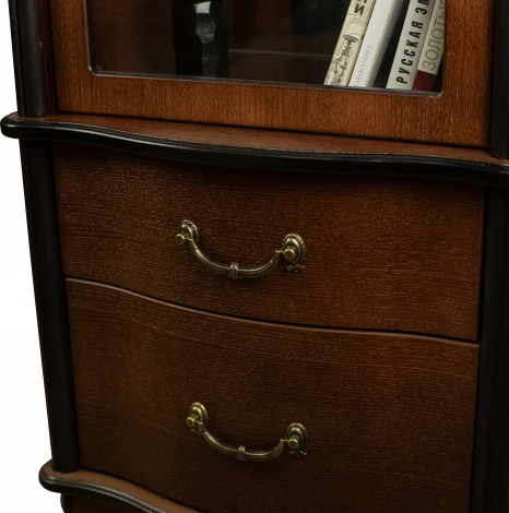 Шкаф-витрина Джульетта, орех Л Mebelik арт.008571