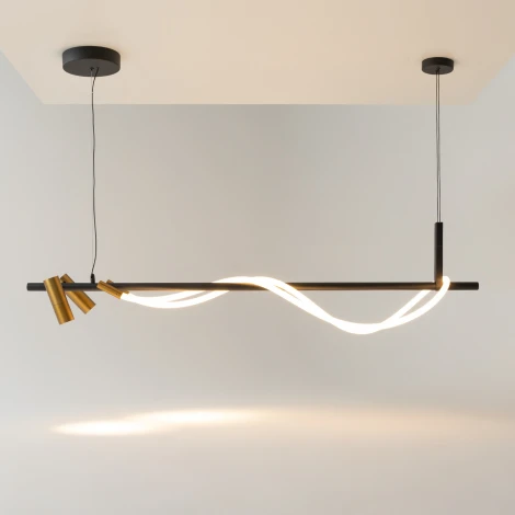 Подвесной светильник с гибким неоном Tau MOD166PL-L30GB3K Maytoni (LED, 220V, на тросе)