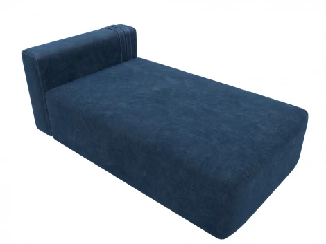 Модуль канапе Лига-060 НПБ (ЛДСП,Брус,Фанера,Велюр/Синий) Лига Диванов 129567