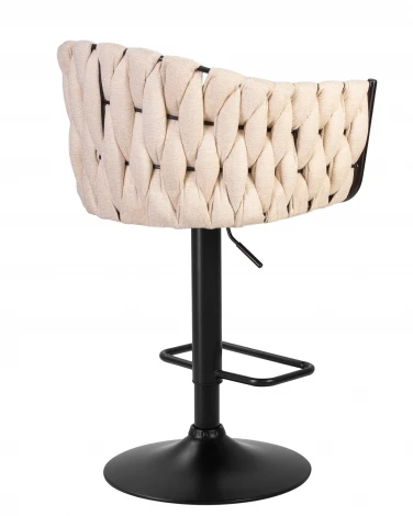 Набор 2 шт стул барный DOBRIN LEON (бежевая ткань (LAR 275-1))