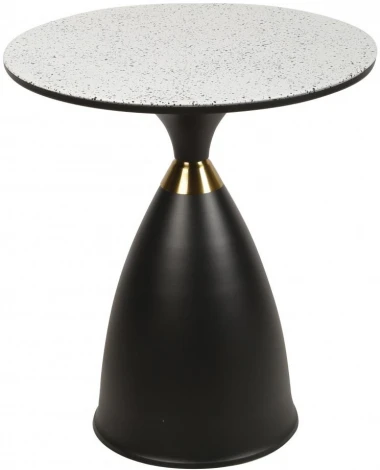 Столик журнальный Бонс SX-51, 51x56 см, белый/черный IST-CASA