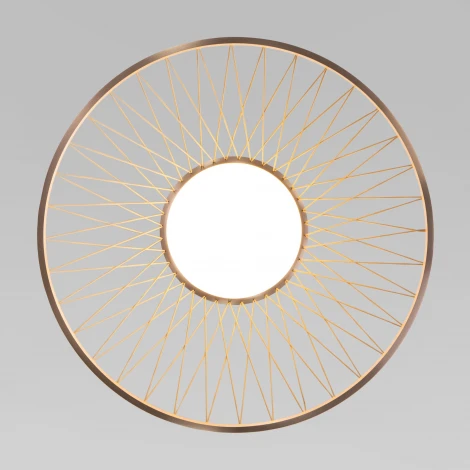 Потолочный светильник круглый Eurosvet Cesta 40019/1 LED коричневый (220V, круглые)