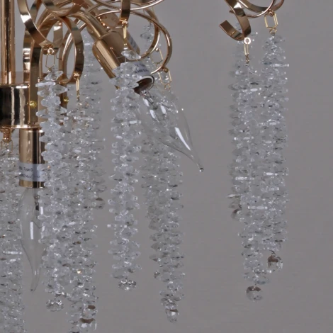 Подвесная люстра хрустальная Reluce 08286-0.4-08 FG (220V, на цепи)