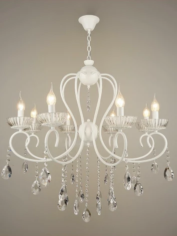 Подвесная люстра Reluce 04461-0.4-08 (220V, подвески, на цепи, подсвечник, свеча)