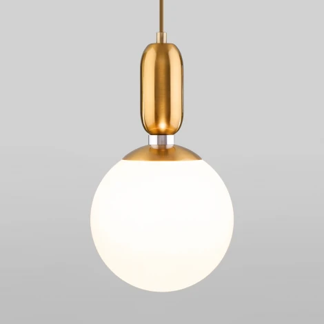 Подвесной светильник Eurosvet Bubble 50197/1 латунь (220V, на проводе, шар)