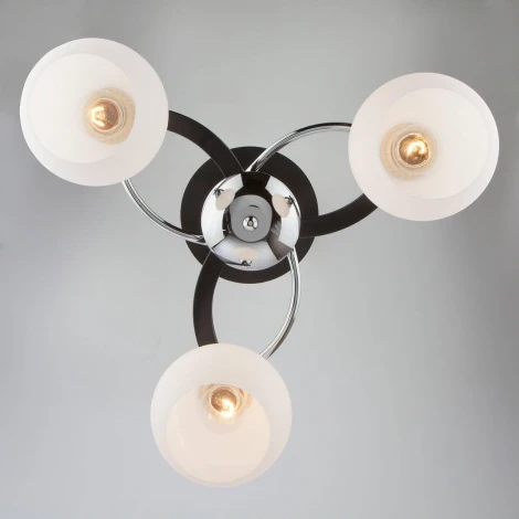 Потолочная люстра Eurosvet 9654 9654/3 хром/венге (220V, шарики)