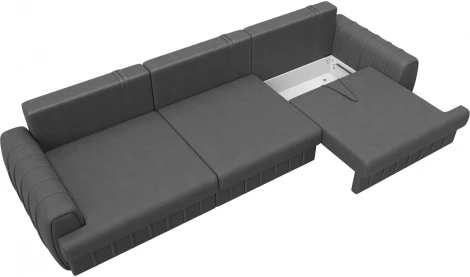 Диван прямой Лига-057 НПБ Лонг Лига Диванов (Замша) арт.129256