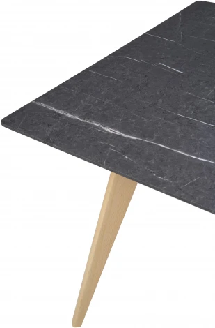 Стол R-Home Лунд квадратный 860*860 Мрамор Графит