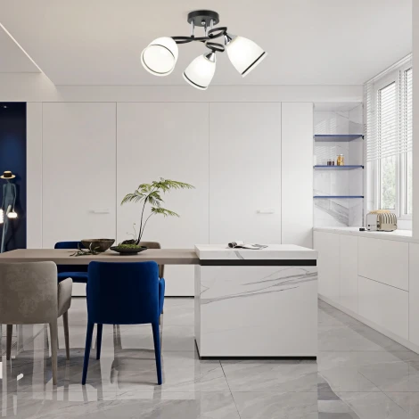 Потолочная люстра на штанге Arte Milano AMALFI-325885 325885/3A BK+CR (220V)