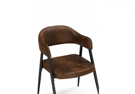 Обеденный стул Woodville Twin brown / black
