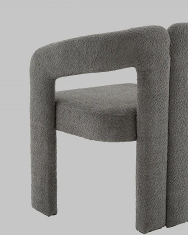 Стул Болинджер букле темно-серый Stool Group арт.УТ000041355