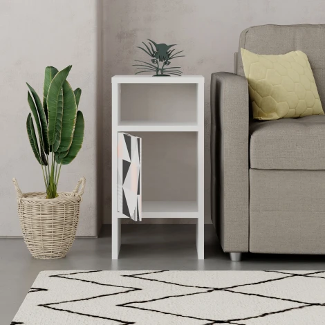 Прикроватная тумба GRANDMA'S NIGHTSTAND (Дерево/Белый) LEVE