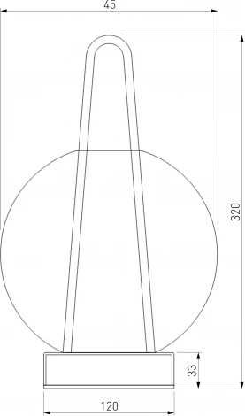 Настольная лампа Eurosvet Frasco 80507/1 черный (LED, 220V, выключатель)