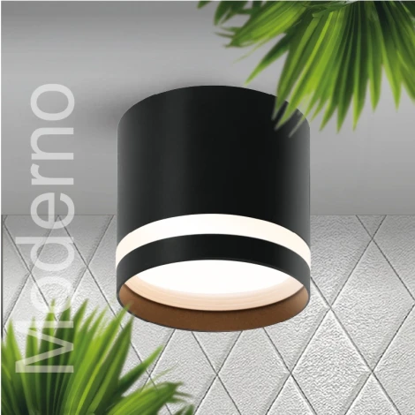 Точечный светильник накладной Wolta WSL-GX53/04BL под лампу GX53 Черный MODERNO