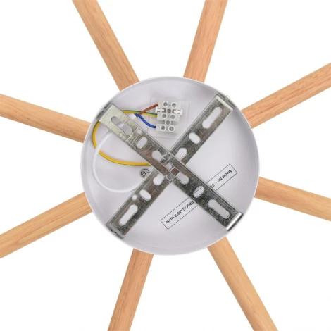 Потолочная люстра на штанге Lumion Vudi 8306/8C белый, дерево/металл GX53 LED 8*7W 220V