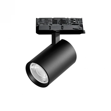 Трековый светильник трехфазный светодиодный LED 24W 220V 15G с адаптером Lightstar Alta Base A5237QT15G