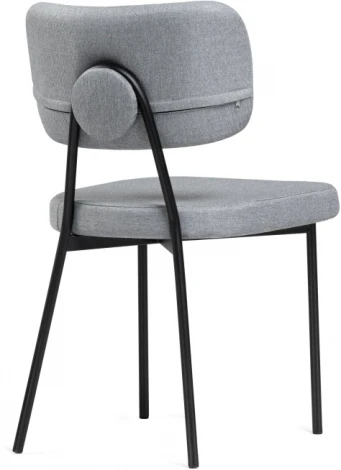 Стул Woodville на металлокаркасе Вакао серый / черный 528467