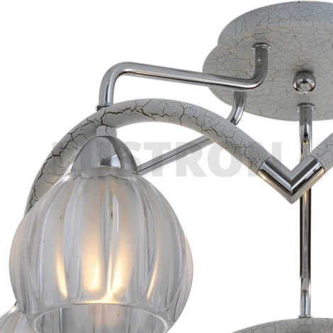 Потолочная люстра N-Light 407 407-05-13CWCBB chrome + white crack