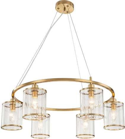 Подвесная люстра 13022/6P Brass Indigo Dante V000405