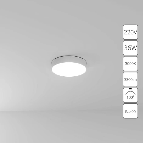 Потолочный светильник круглый светодиодный Arte Lamp Fado A7335PL-1WH (220V, круглые)