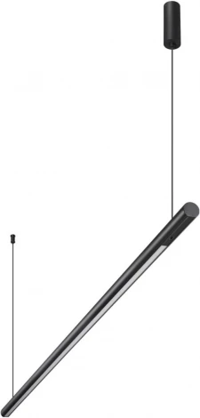 Светильник подвесной диммируемый (сенсор) Novotech Fermo 359307 OVER черный LED 14W 2700/4000/6000K 220V (регулировка яркости, сенсорный выключатель, на тросе)