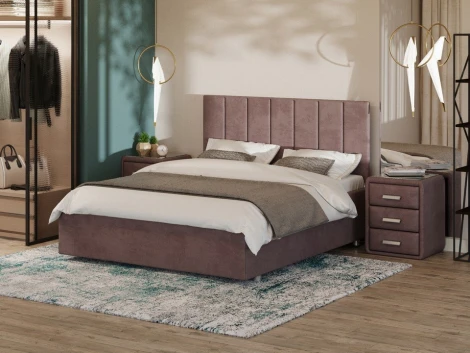 PROxSON Кровать Modern Large (Ткань: Велюр Ultra Горячий шоколад) 120x200