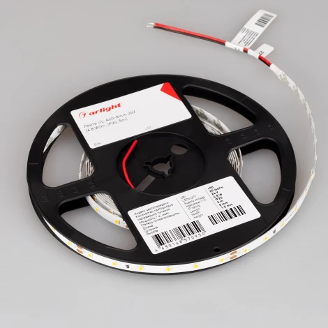 Светодиодная лента UL-A60-8mm 24V Warm3000 (7.2 W/m, IP20, 5m) (Arlight, 7 лет) 044055