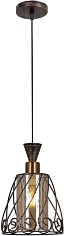 Подвесной светильник Reluce 03609-0.4-01 BK+GD (220V, на проводе)