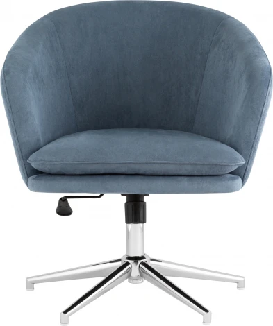 Кресло Харис регулируемое замша синий NC Stool Group (арт.УТ000038901)